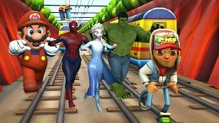Subway Surfers Best Compilation (Hulk Spiderman Frozen Super Mario Pacman)