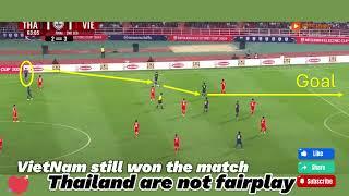 Controversial Goal: Thailand's Unfair Play vs. Vietnam in Final Match