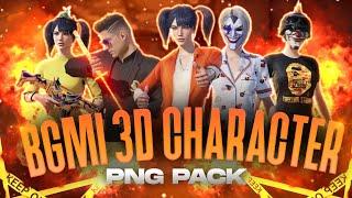 30+ Bgmi/pubg 3d character png pack | free Download | 3d character for thumbnail | Gurpiar Editz