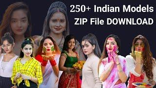  250+ Indian Girls Models Png ZIP Free Download 