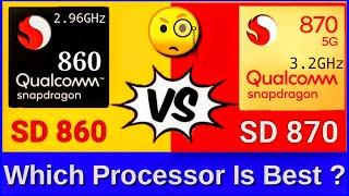 Snapdragon 860 vs Snapdragon 870 | snapdragon 860 vs 870 | sd 870 vs sd 860 speed test