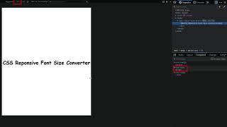 css responsive font size converter |  Responsive font-size without media query