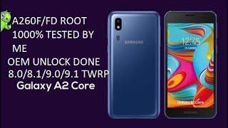 SAMSUNG A260F/FD ROOTED 8.0/8.1+OEM UNLOCKED DONE 1000%