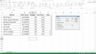 Excel Correlation Analysis from the DataAnalysis Toolpak