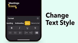 How to Bold or Italicize Text in the Notes App on your iPhone or iPad?