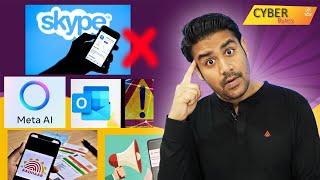 Skype Discontinued, Aadhaar Update, Google Dialer Update, Meta Ai App, Outlook Outage - Cyber Bytes