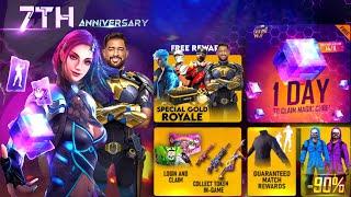 7TH ANNIVERSARY FREE REWARDS 2024 ,FREE FIRE INDIA | FREE FIRE NEW EVENT | UPCOMING EVENT NEW EVENT