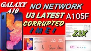 SAMSUNG GALAXY A10 A105F U3 CORRUPT IMEI AND NETWORK REPAIR NO NEED MODEM DOWNGRADE I Z3X NEW UPDATE