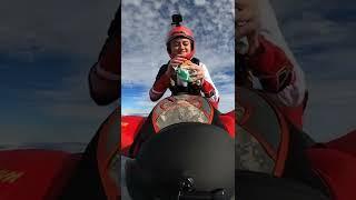 Lady Skydives While Eating Hamburger From Burger King