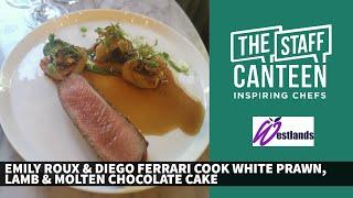 Caractère chefs Emily Roux & Diego Ferrari share 3 recipes of prawn, lamb & molten chocolate cake