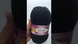 Подробный обзор пряжи Alize Cotton Gold(Хлопок с акрилом) №60 Черный