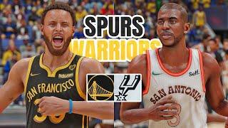 CHRIS PAUL with SPURS vs WARRIORS | NBA 2K24 (PS5)