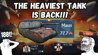 THE STEEL BEAST HAS ARRIVED!| Maus Experience! (The Heaviest tank in WT) Epic Moments!