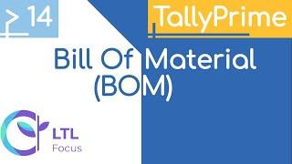 TallyPrime Bill Of Material (BOM) in Malayalm | Maintain BOM for Manufacturing in Tally