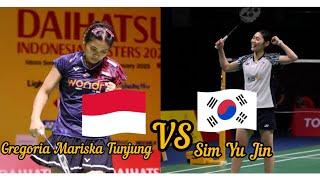 Menyala Gregoria Mariska Tunjung (INA) VS Sim Yu Jin (KOR) BADMINTON MASTERS HSBC BWF