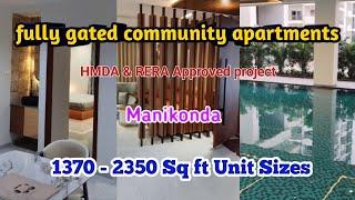 Ready to move flats in Hyderabad Manikonda || gated community flats in Manikonda || flat for sale