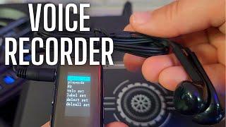 Easy to use voice recorder | Can also be used as an MP3 player