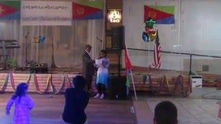 Leya and Ruta on stage during 25th Eritrean independence  celebration