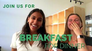 cricket pancakes & quail eggs: a breakfast for dinner vlog