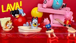 Bluey and Peppa Pig The Floor is Lava 