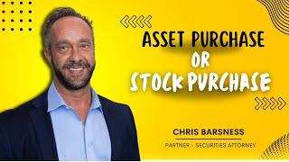 Asset purchase or stock purchase?