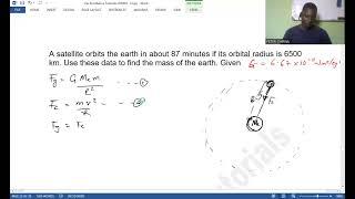 A Satelite Orbits The Earth in About 87 minutes if it`s Orbital Radius is 6500km |CIRCULAR MOTION||