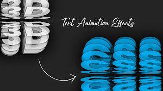 CSS 3D Text Animation Effects