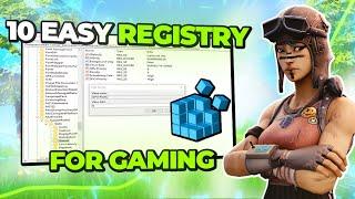 DO THESE 10 REGISTRY SETTINGS TO BOOST FPS IN ALL GAMES  (FPS BOOST & FIX LAG)