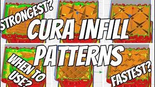 Cura Infill Patterns: Fastest? Strongest? When to use each one