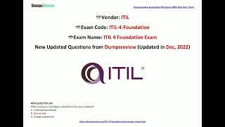 [Dec, 2022] Dumpsreview ITIL-4-Foundation PDF Dumps and ITIL-4-Foundation Exam Questions (240-255)