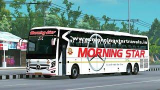 Morning star Multi-axle Bus driver missed his parking spot | Ets2 Realistic Bus