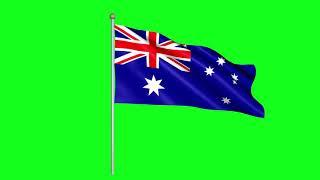 Australia Flag - Free HD Green Screen Footage