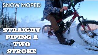 how good is 200 dollar motorized bike in the snow of canadian siberia?