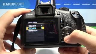 How to Create a New Folder on Canon EOS 1300D - Organise your Photos on CANON Rebel T6