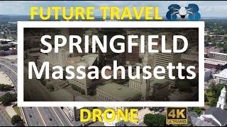 Springfield Massachusetts Drone Footage 4K