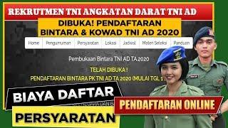 BURUAN DAFTAR!! Pendaftaran Bintara dan Kowad TNI AD 2020 resmi dibuka.