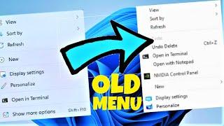 Enable Old Desktop Right Click Menu in Windows 11 [ Finally Fixed ]