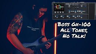 BOSS GX-100 // 20 Awesome Guitar Riffs [All Tones, No Talk]