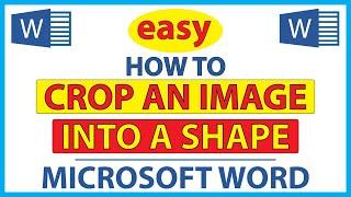 How To Crop A Picture Into A Shape In Microsoft Word | 365 | *2023
