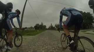 Riding the roads and cobbles of 'Ronde Van Vlaanderen' (Tour of Flanders) in Belgium, September 2013