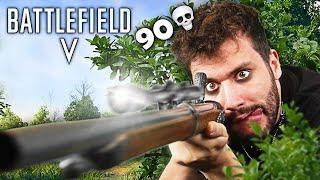 90 Kill Sniper Gameplay in Battlefield 5