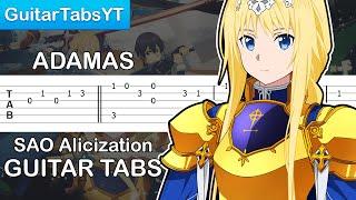 Sword Art Online Alicization - ADAMAS (Opening) Guitar Tutorial | Guitar Lesson + TABS