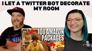 "I Let a Twitter Bot Decorate My Room" @MichaelReeves | HatGuy & Nikki react