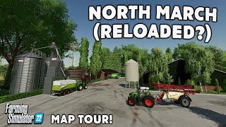 NEW MAP OR UPDATE? “NORTH MARCH RELOADED!” FS22 MAP TOUR! | NEW? MOD MAP!  (Review) PS5.
