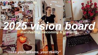 MAKING MY VISION BOARD FOR 2025 VLOG⭐️ NEW YEARS GOALS *how to make ALL your dreams come true*