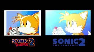 SONIC THE HEDGEHOG 2 (1992 / 2022) SIDE BY SIDE COMPARISION