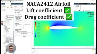 NACA2412 Tutorial in ANSYS Fluent (Student Version) - Lift, Drag, Angle of Attack