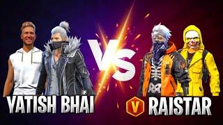 YATISH BHAI 2 VS 2 RAISTAR CUSTOM ROOM CHALLENGE IN GARENA FREE FIRE 