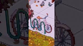 October pixel art challenge  Day 23: Bicycle #pixelart