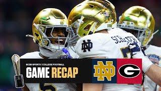 CFP Quarterfinal: No. 7 Notre Dame defense SHINES in win vs. No. 2 Georgia | GAME RECAP